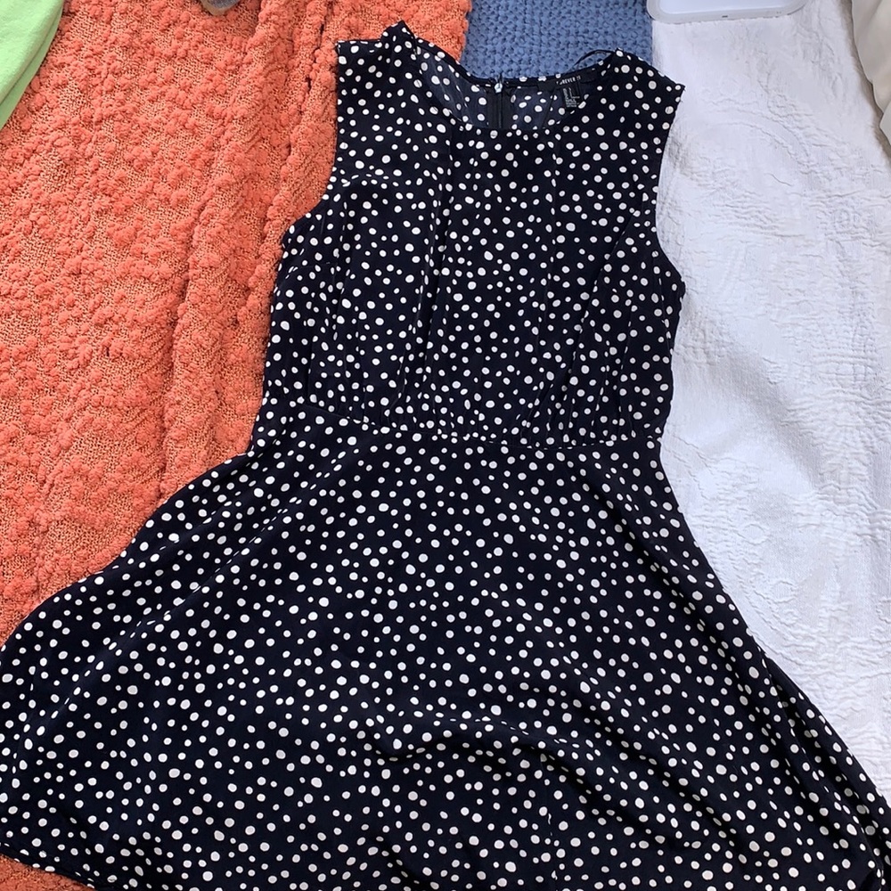 Forever 21 Black and White Polka Dot Dress
